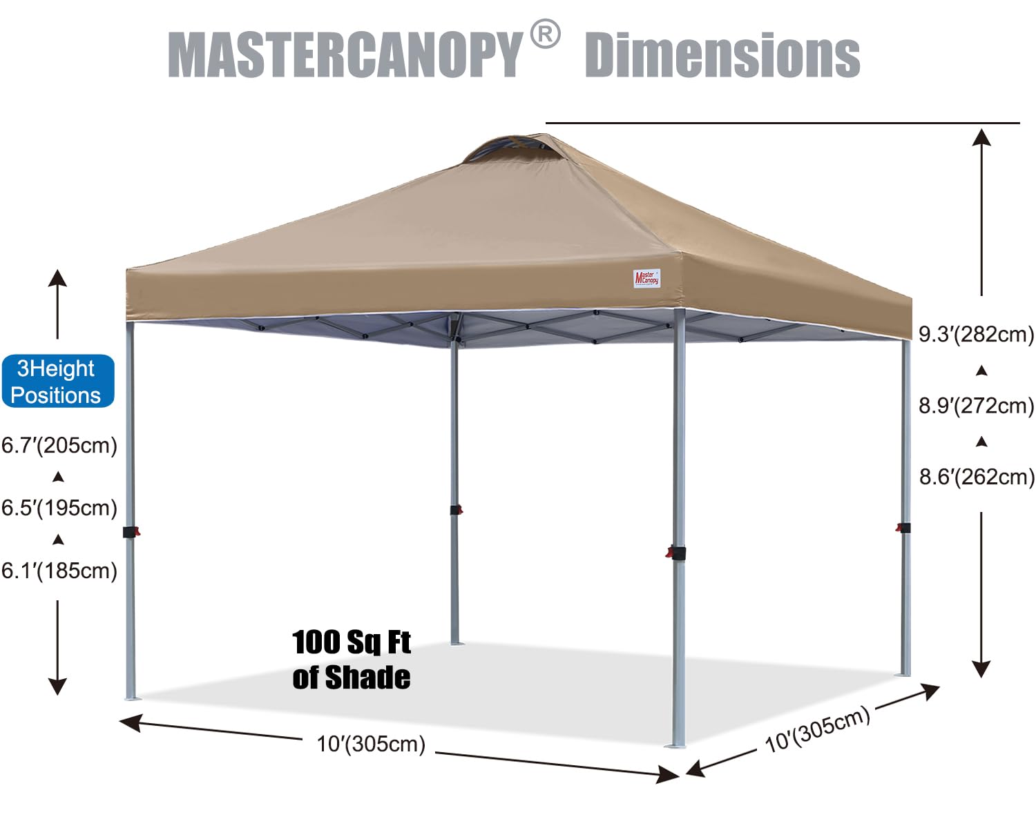 Amazon.co.jp: MASTERCANOPY ワンタッチ タープテント 3mx3m センター